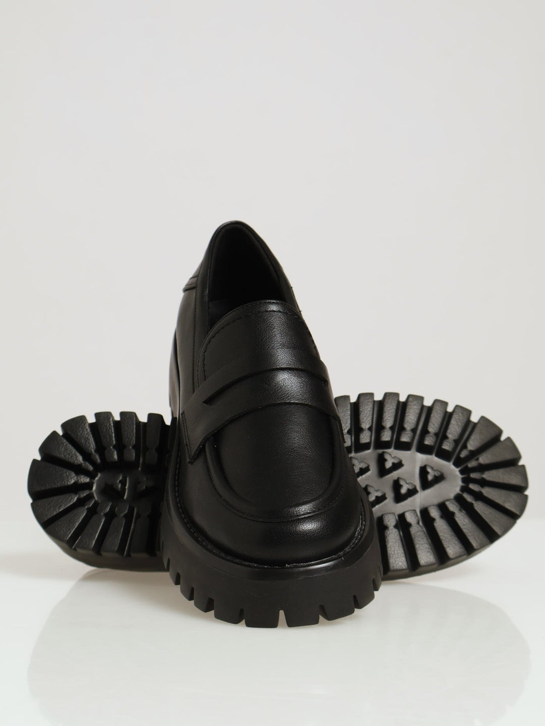 Chunky Slip On Loafer - Black