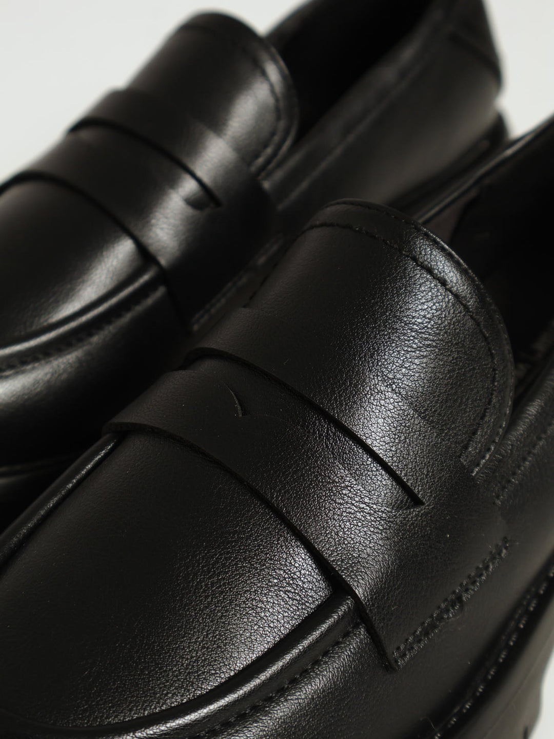 Chunky Slip On Loafer - Black