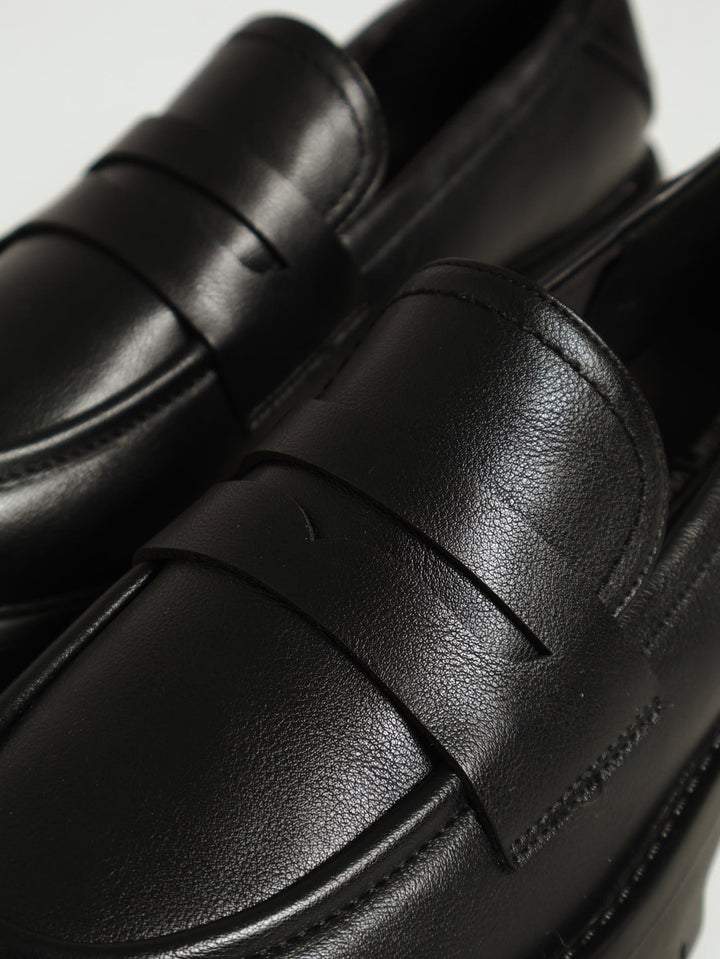 Chunky Slip On Loafer - Black