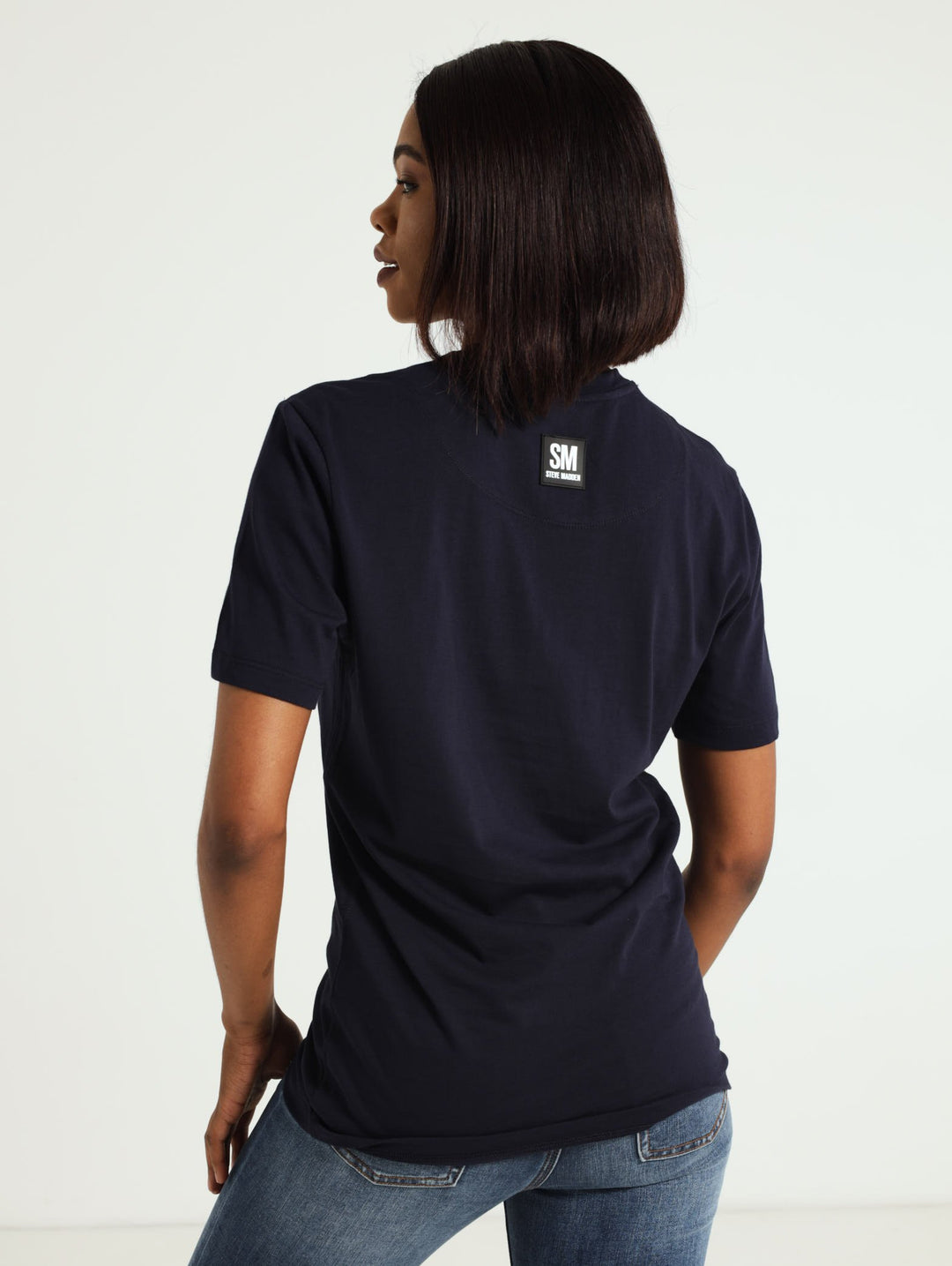 Milo Crew Neck Logo Tee - Navy