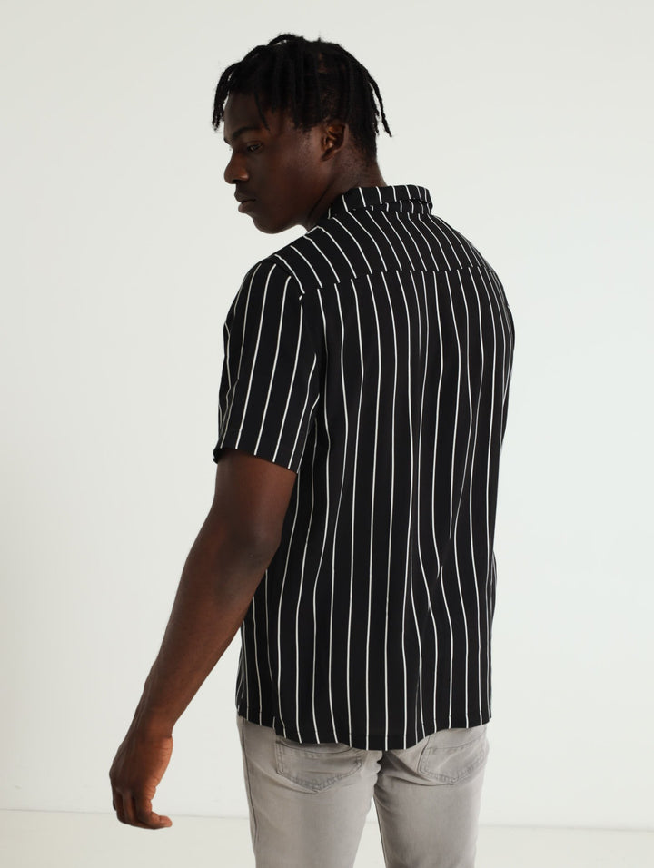 Thin Stripe Shirt - Black/White