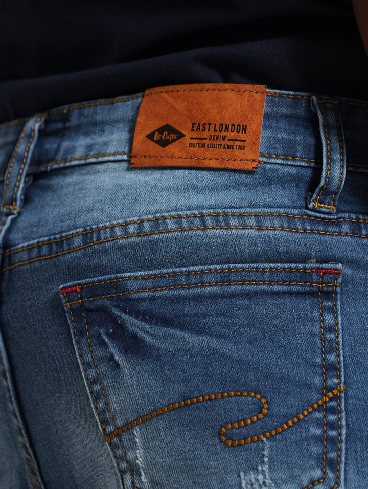 Boys Union Jack Denim Shorts - Indigo