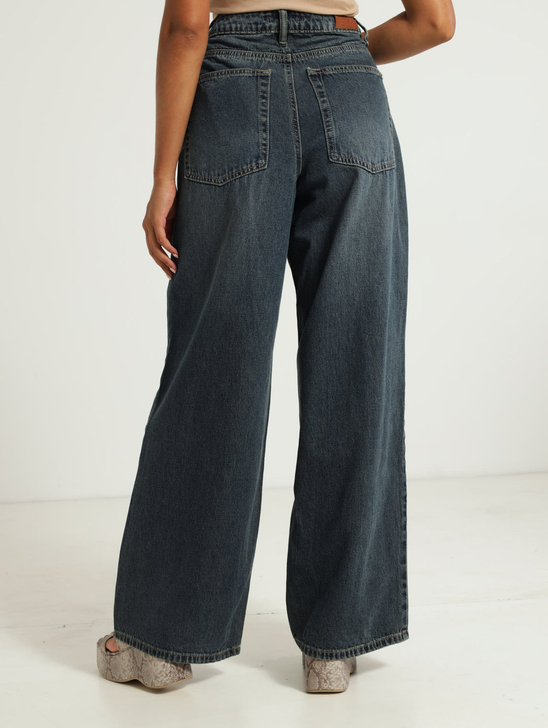 Super Baggy Jeans - Dark Wash Ink