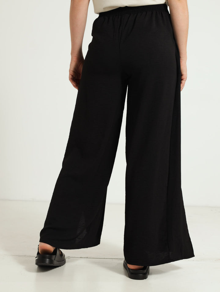 Front Tie Pants - Black