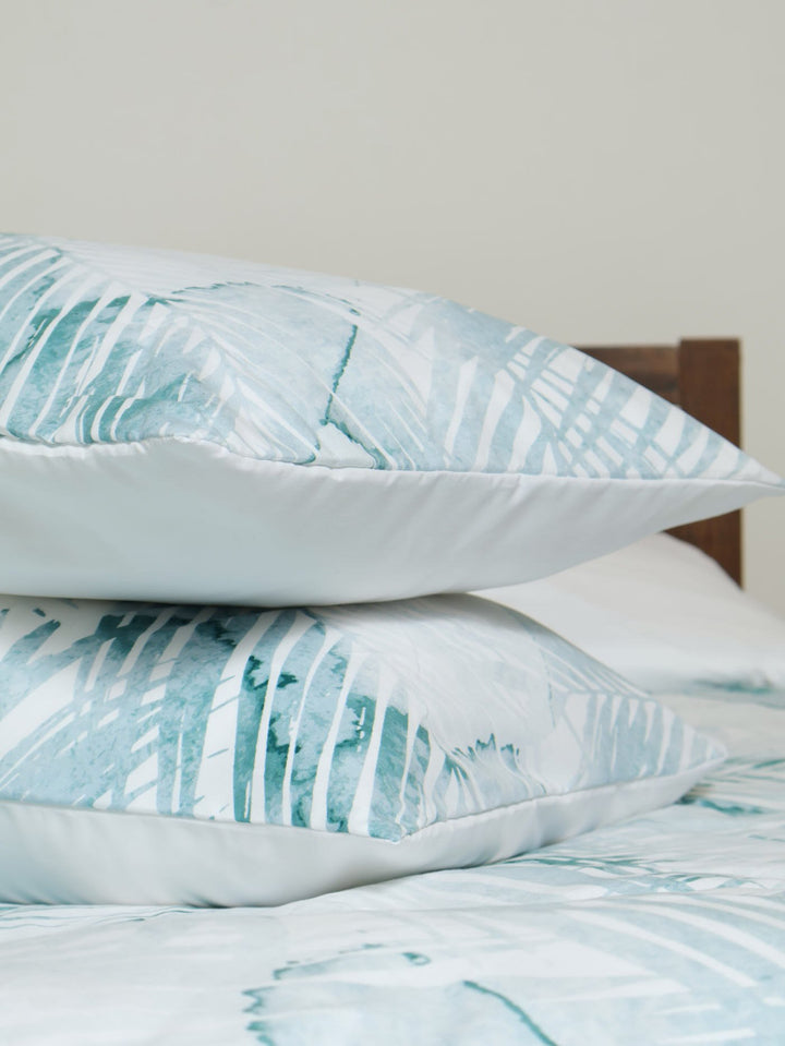 Bella Palm Duvet - Teal