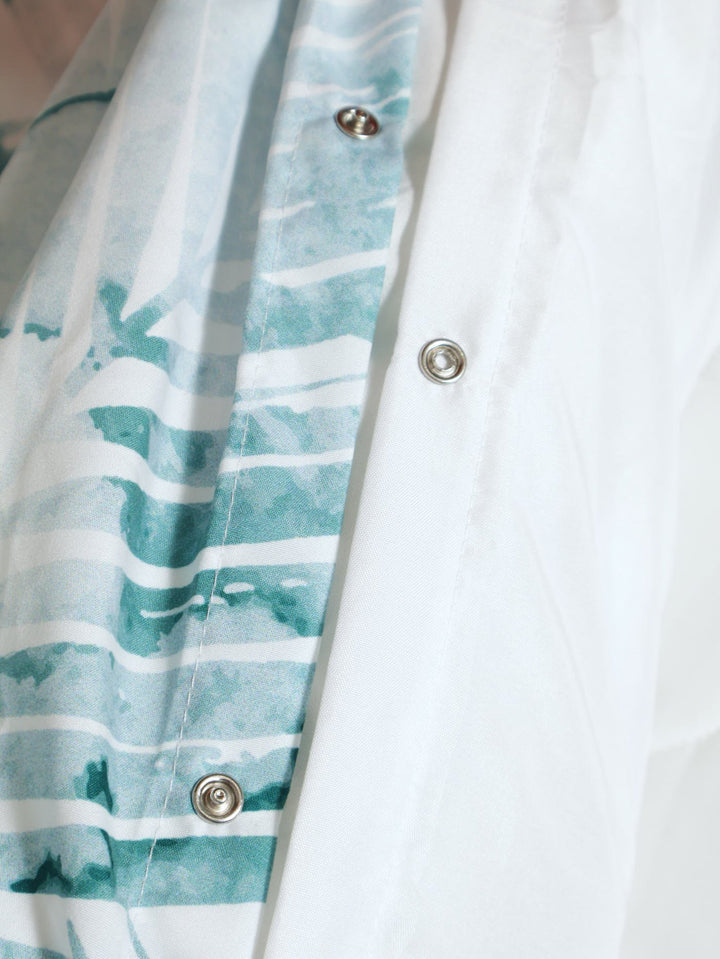 Bella Palm Duvet - Teal