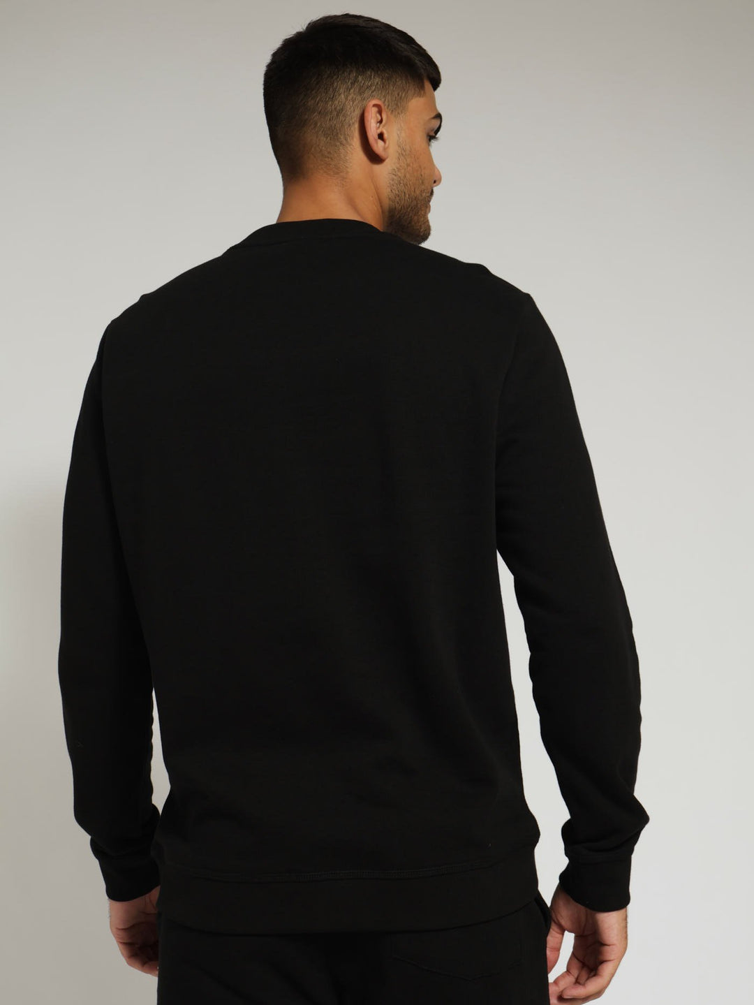 Long Sleeve Sport Aakil Sweat Top - Black