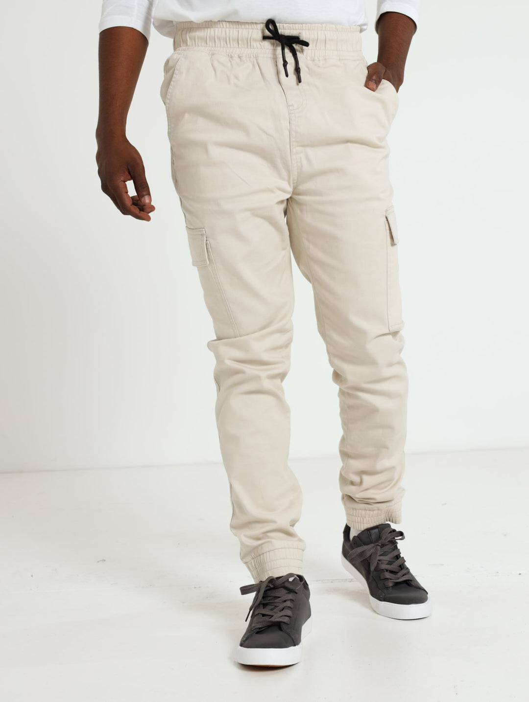Boys Cargo Pants - Stone