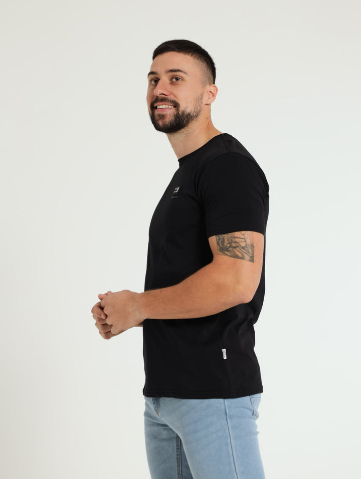 Karter Print Tee - Black