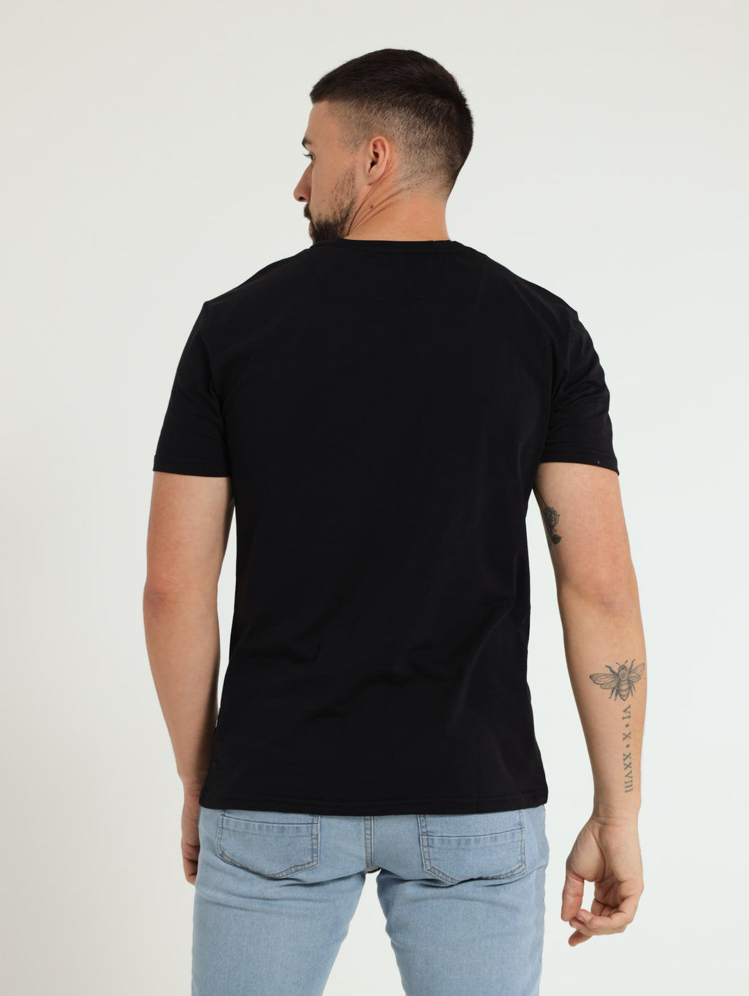 Karter Print Tee - Black