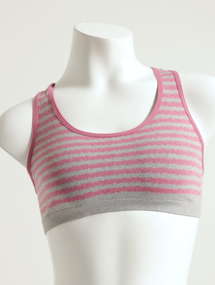 Girls 2 Pack Racerback Sports Bra - Pink