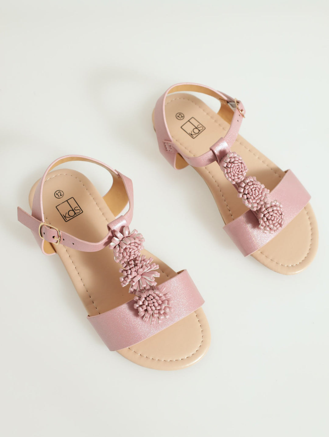 Pre-Girls Pom Pom Sandal - Pink