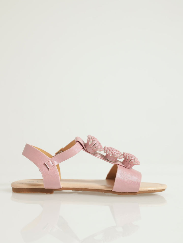 Pre-Girls Pom Pom Sandal - Pink