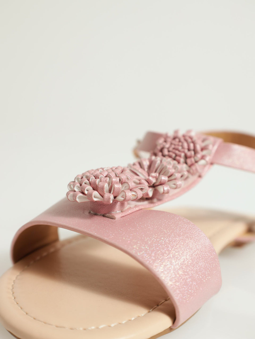 Pre-Girls Pom Pom Sandal - Pink