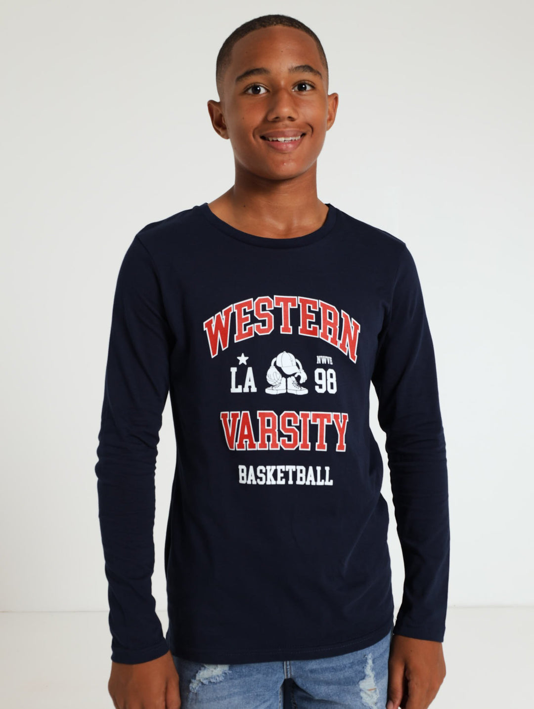 Varsity Tee - Navy