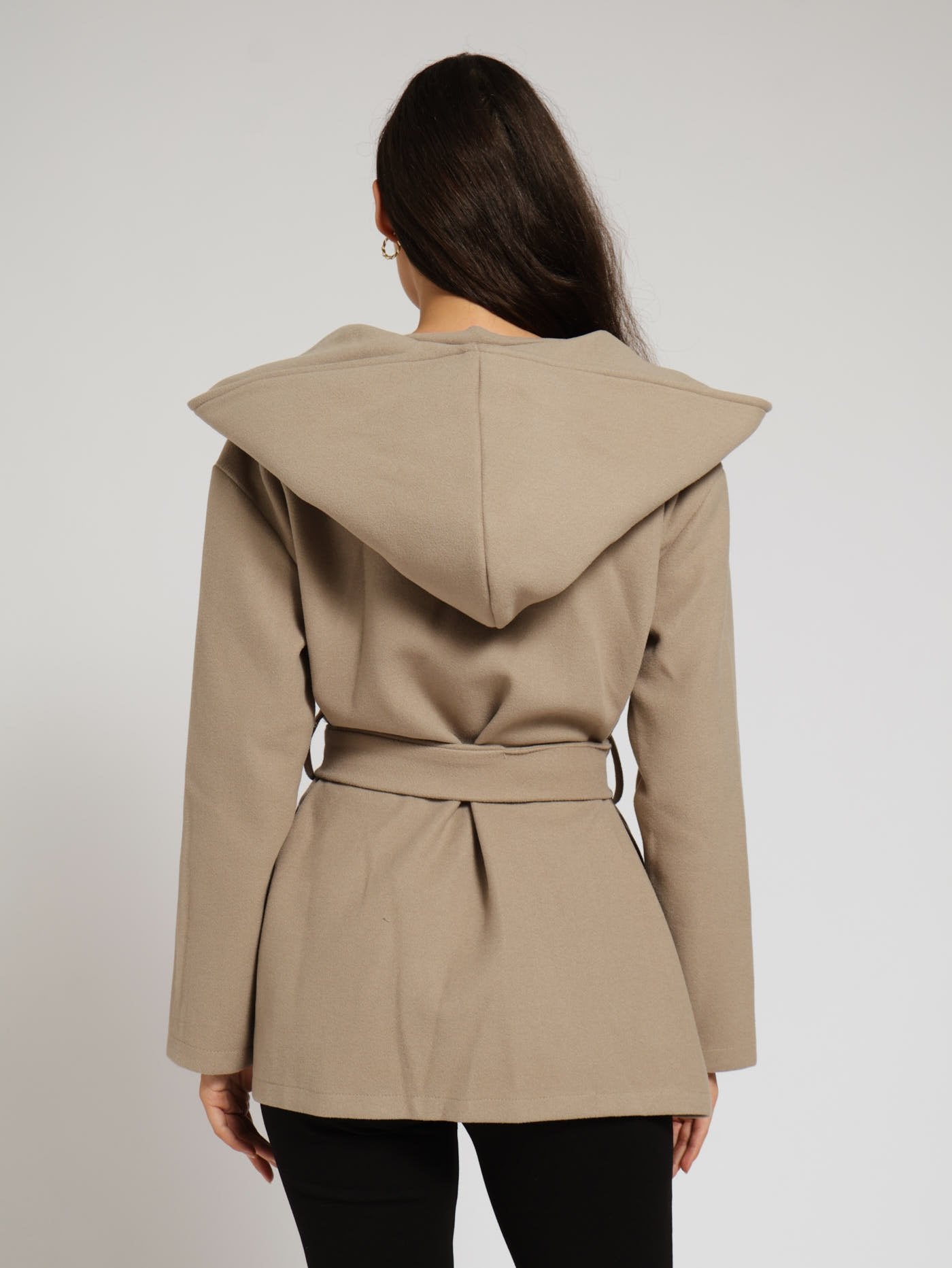 GOAT ESSENCE Melton Hooded Jacket グレー ato LAMB MELTON HOODED