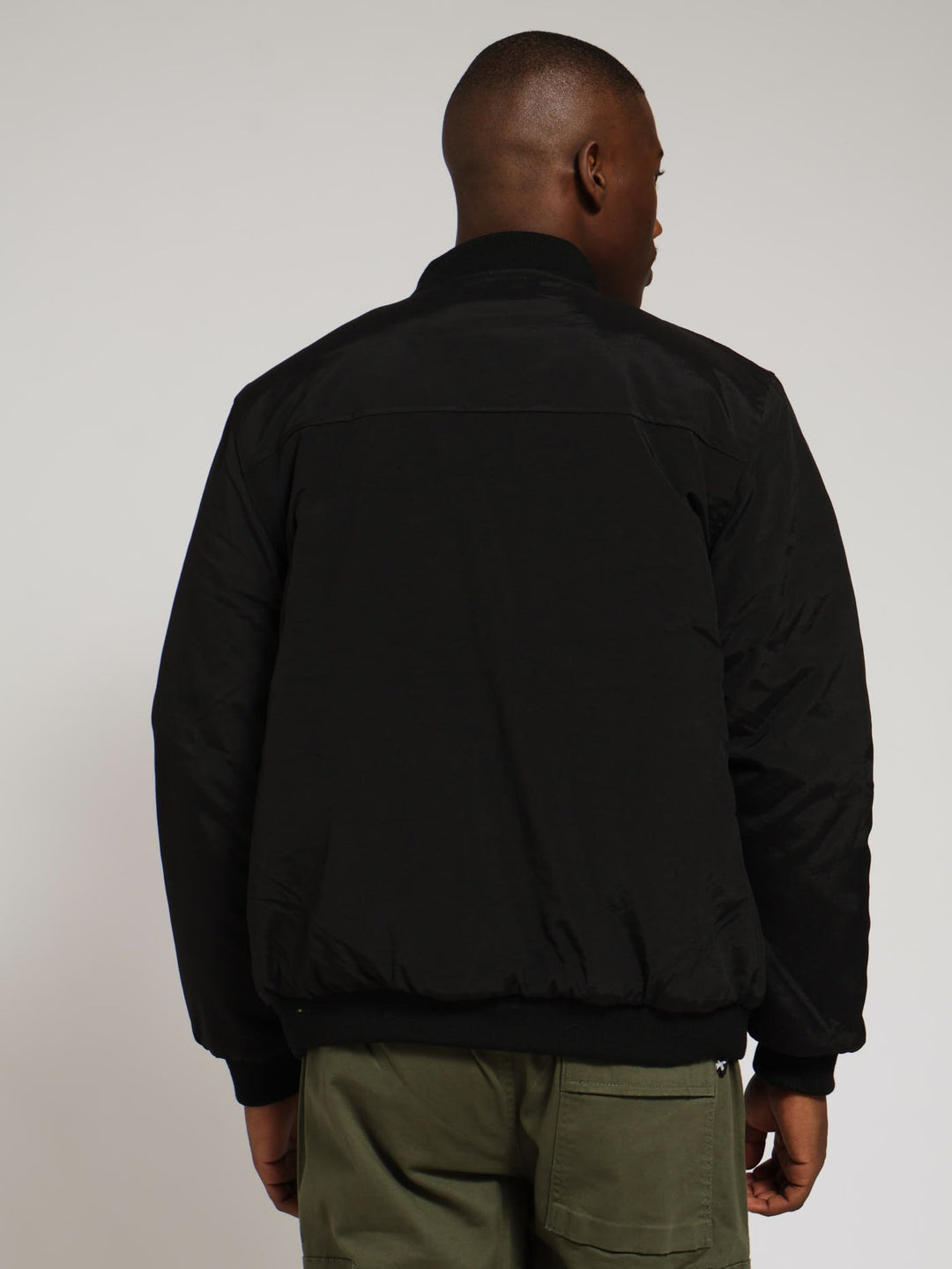 Utility Bomber Jacket - Black