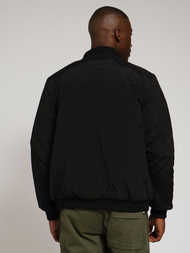 Utility Bomber Jacket - Black