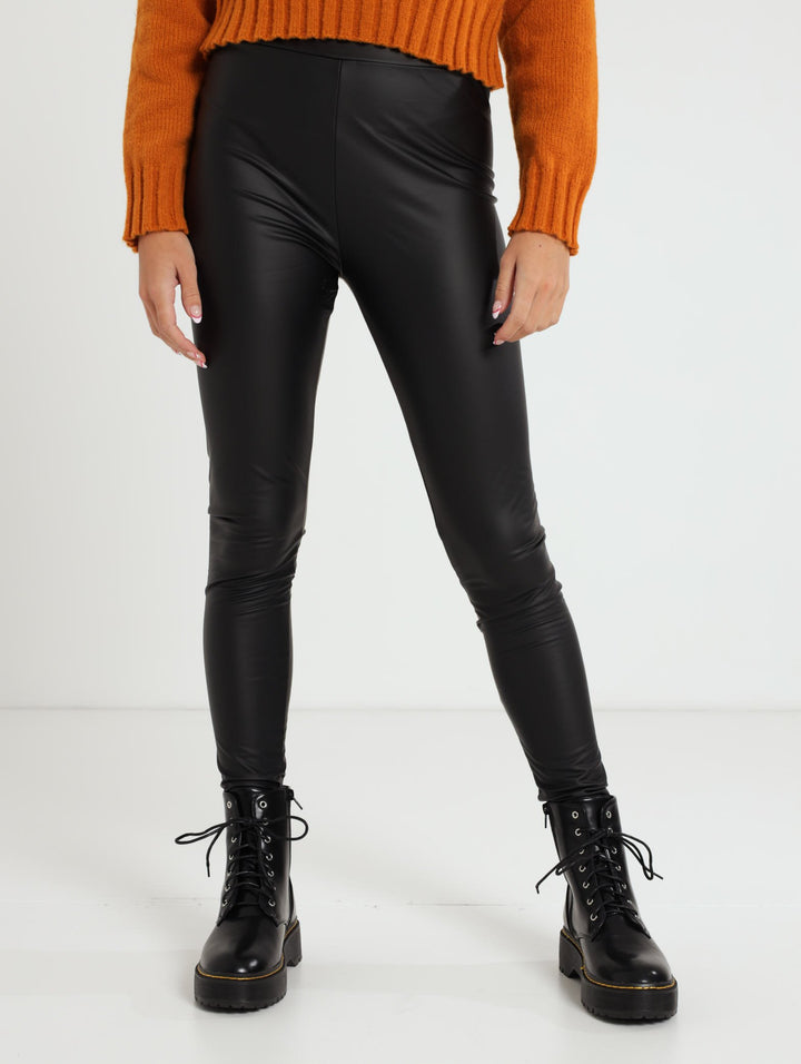 Pu Leggings - Black