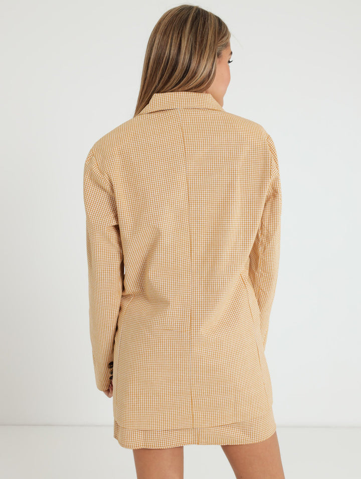 Check Blazer - Yellow