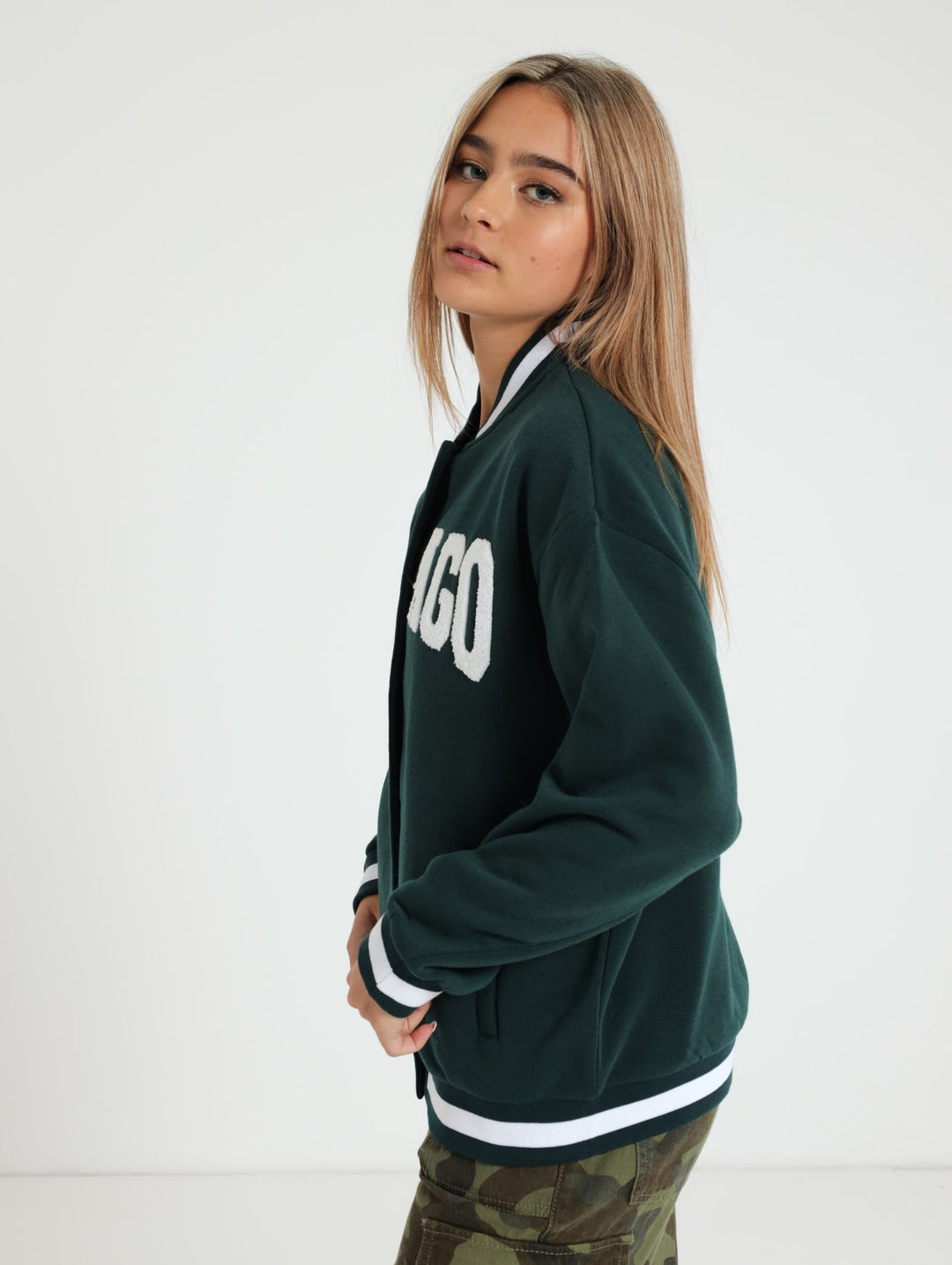 Chicago Baseball Jacket - Bottle