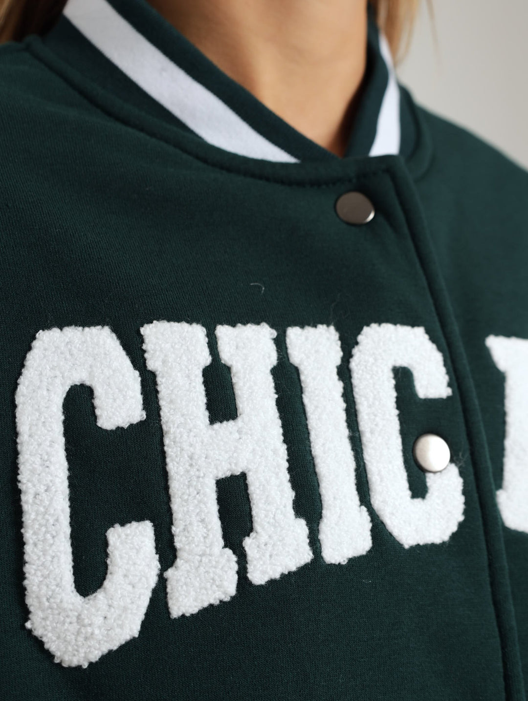 Chicago Baseball Jacket - Bottle