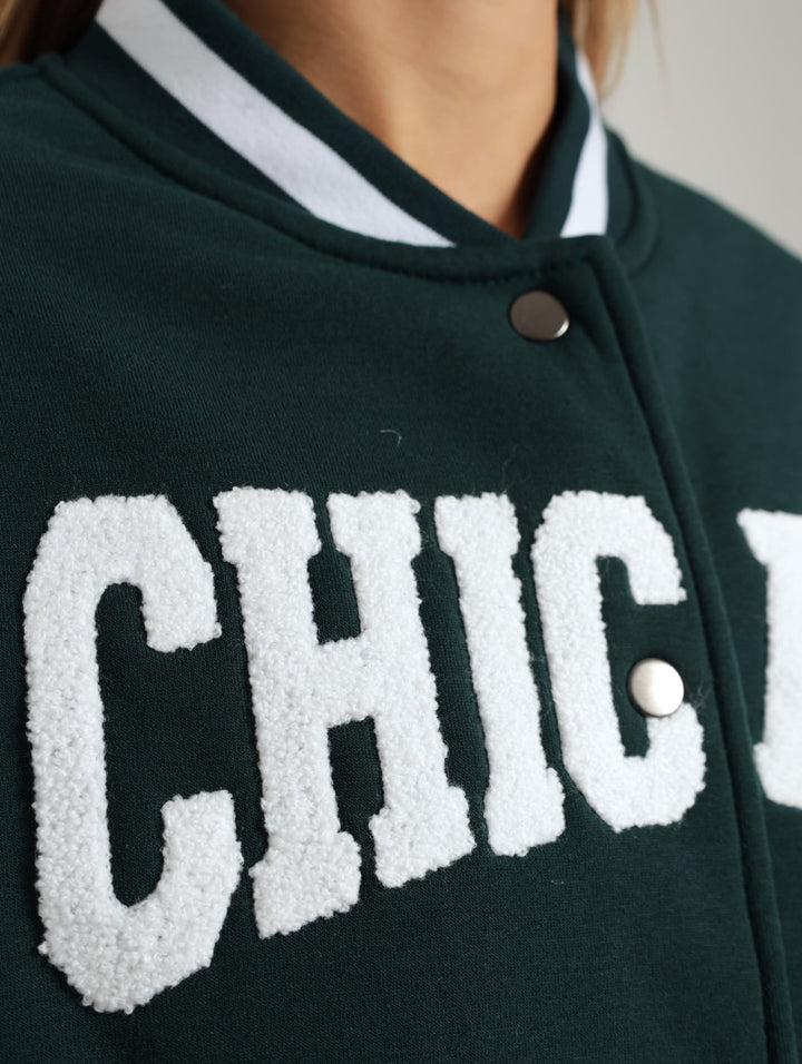 Chicago Baseball Jacket - Bottle