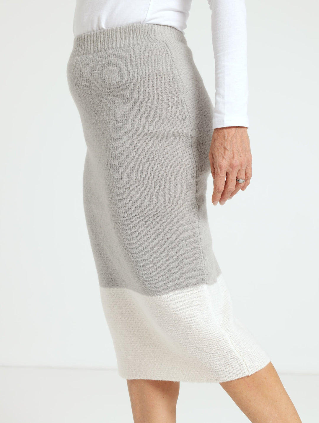 Knitwear Skirt - Grey