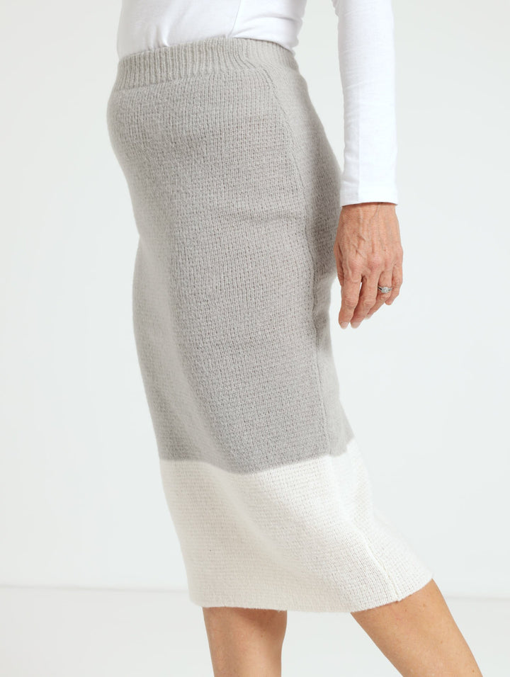 Knitwear Skirt - Grey