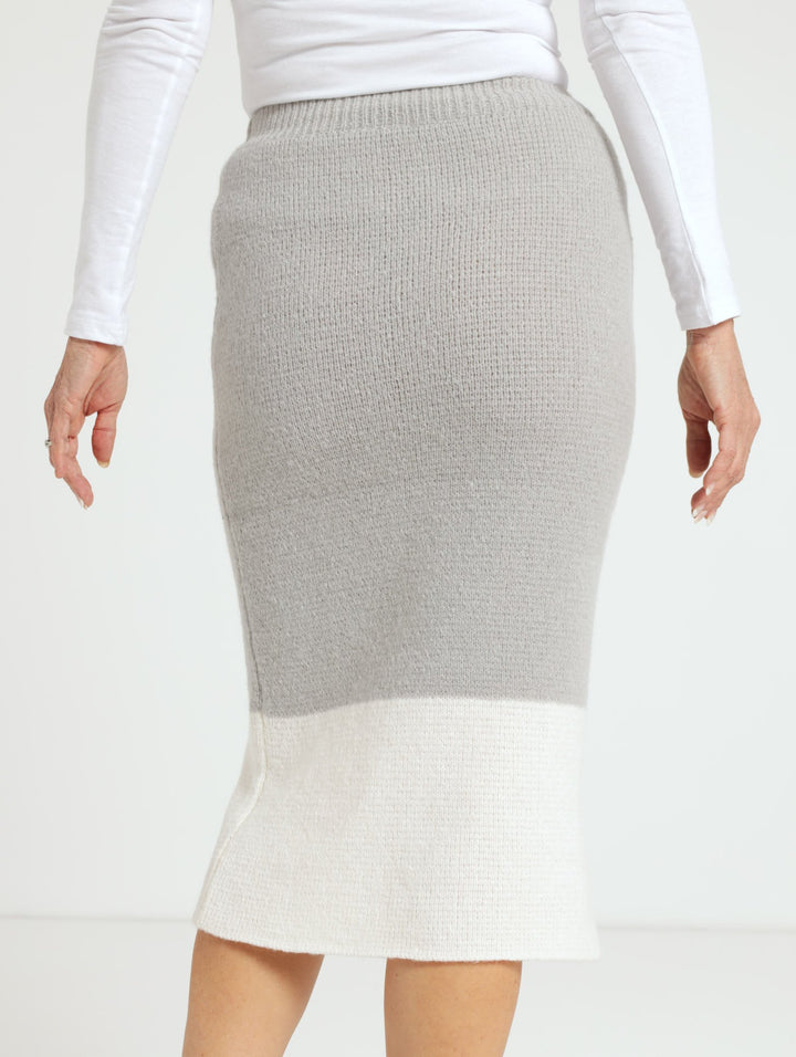 Knitwear Skirt - Grey
