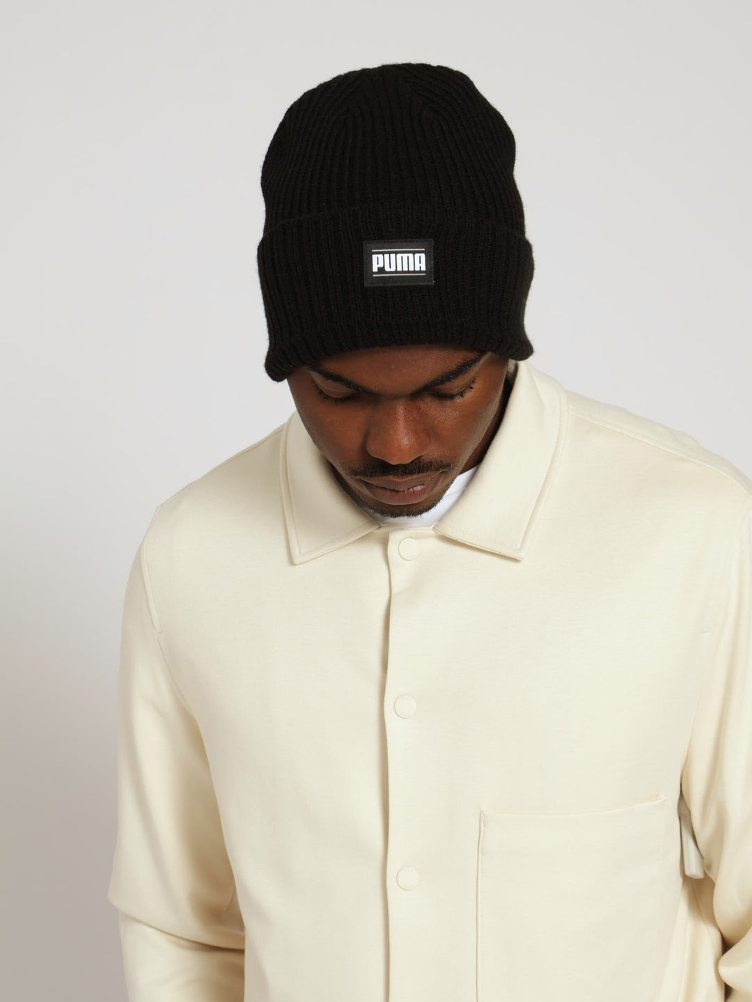 Ribbed Classic Cuff Beanie - Black