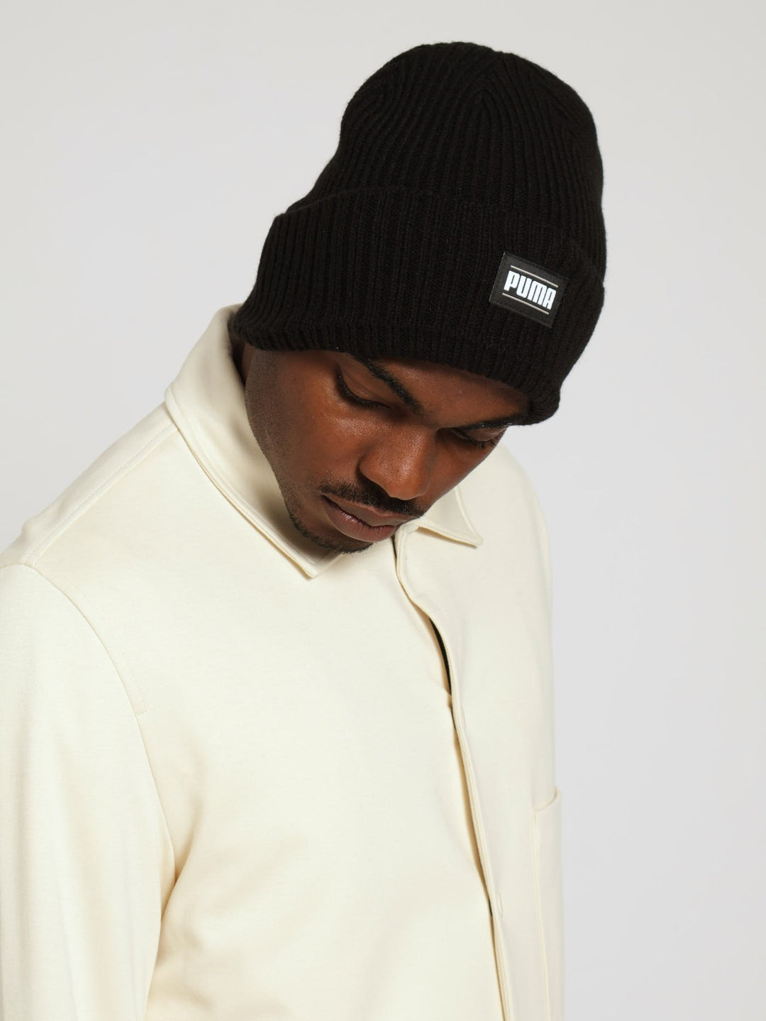 Ribbed Classic Cuff Beanie - Black