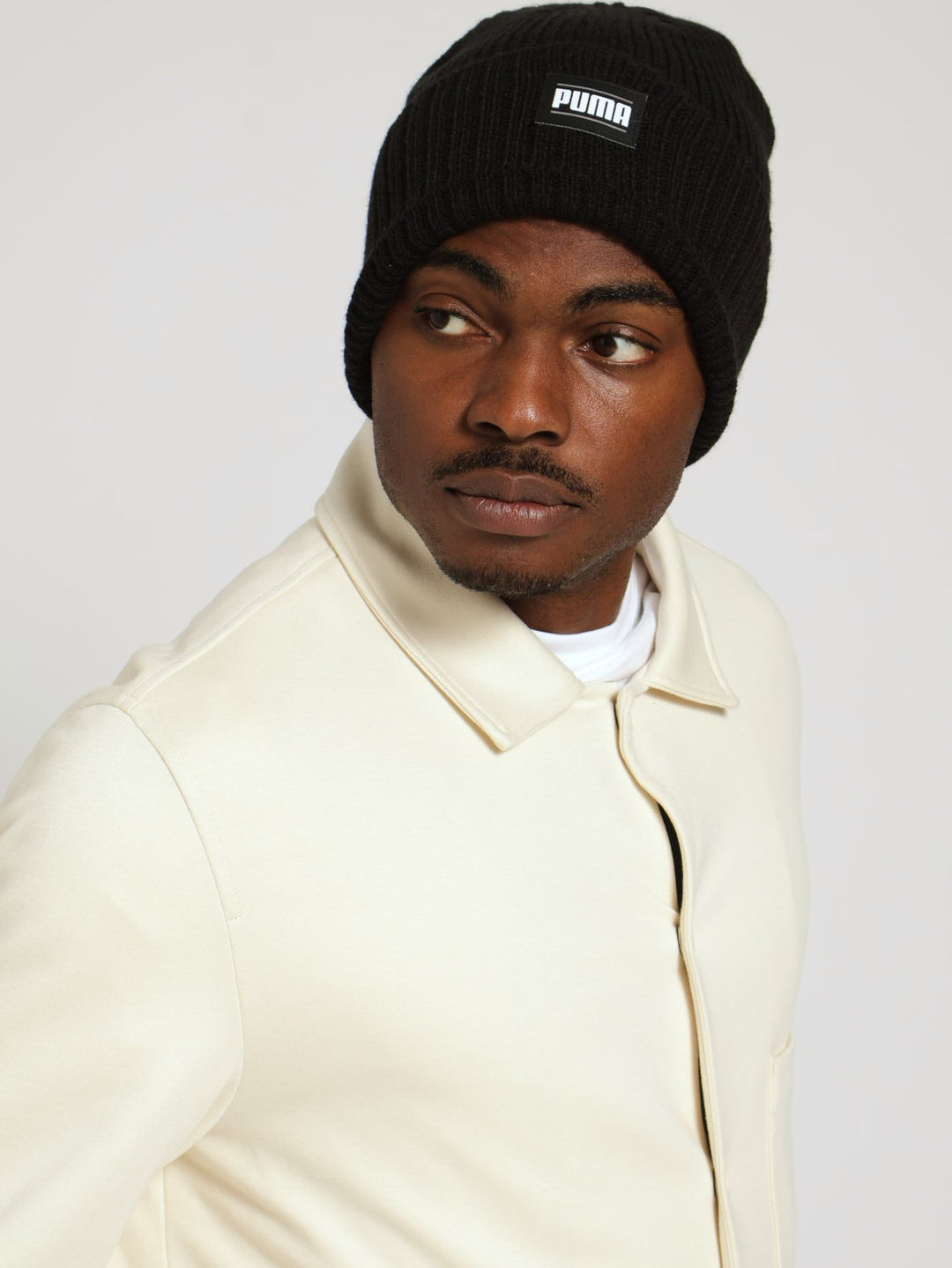 Ribbed Classic Cuff Beanie - Black