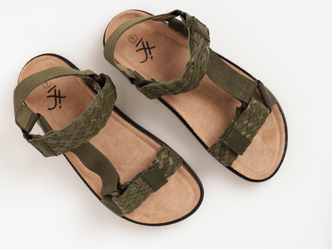 Men's Strappy Upper Sport Sandal - Olive