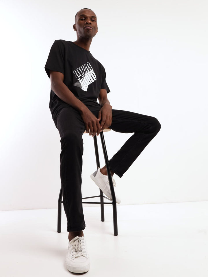 Men's Power Logo Tee - White