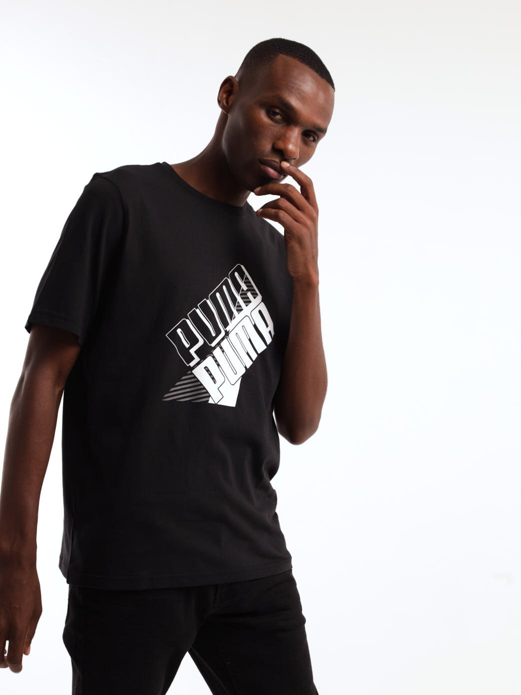 Men's Power Logo Tee - White