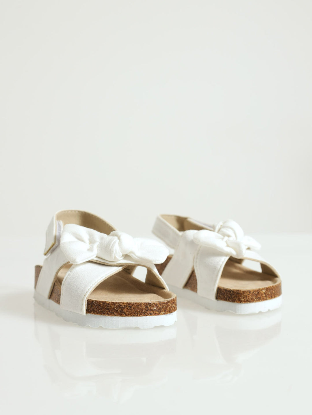 Baby Girls Sandals With Bow White