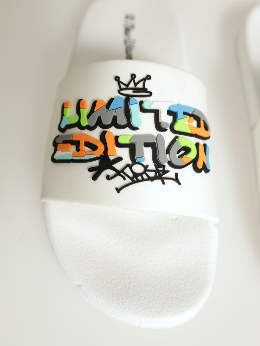 Boys Graffiti Pool Slide - White