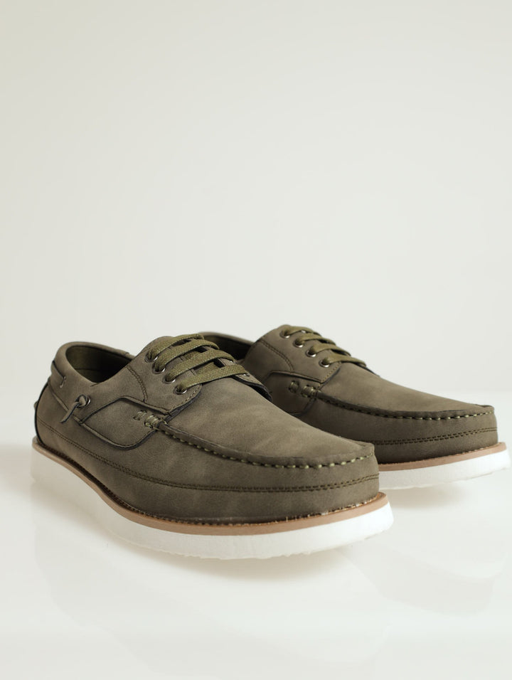 Style Deck Shoes - Olive