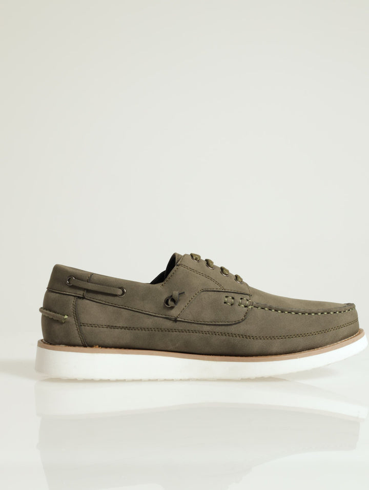 Style Deck Shoes - Olive