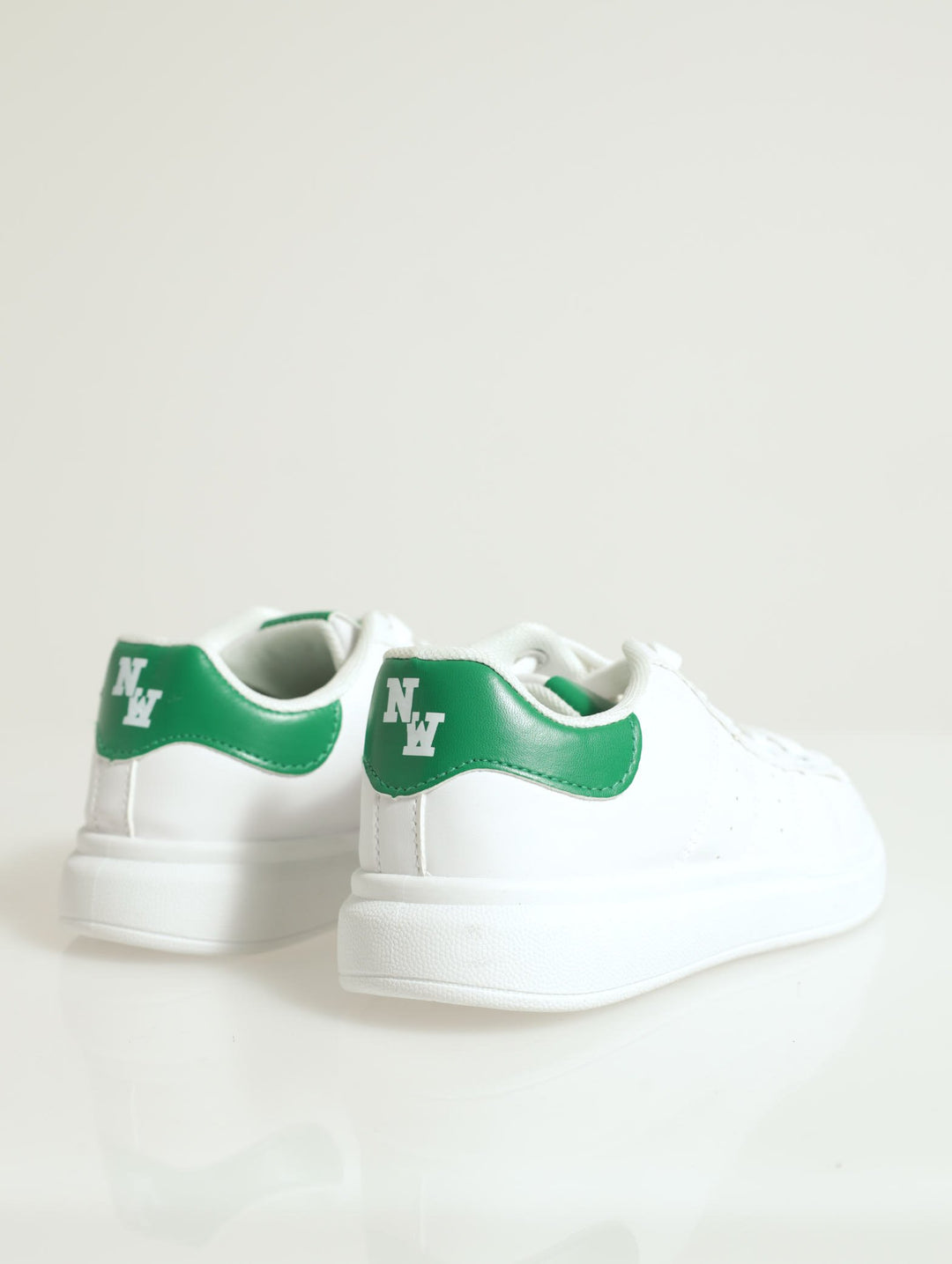 Boys Fashion Tennis Sneaker - White/Green
