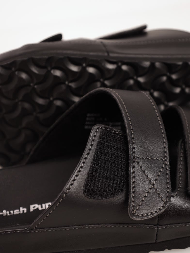 Men's Open-Toe Velcro Sandal - Black