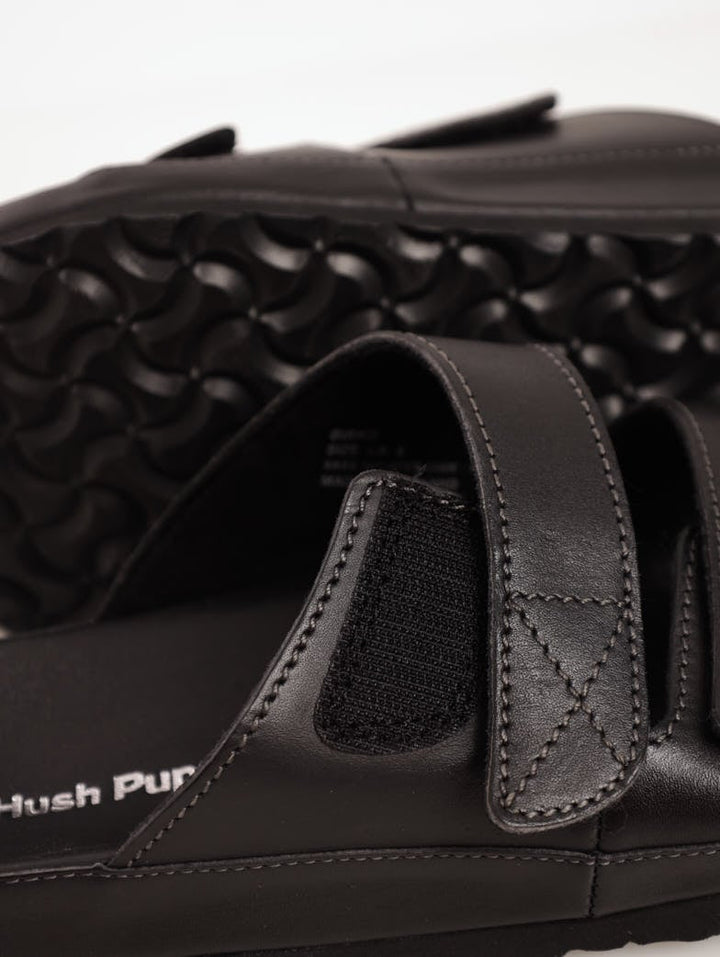 Men's Open-Toe Velcro Sandal - Black