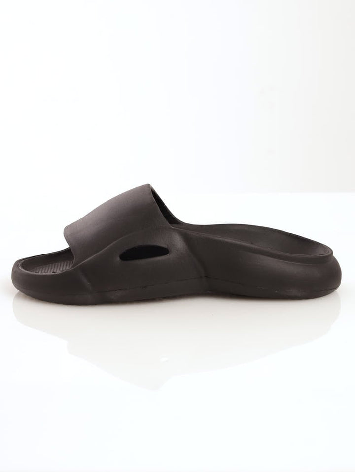 Men's Fully Moulded Slide Sandal - Black