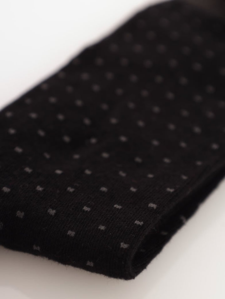 Men's Pin Dots Single Sock - Black/Grey