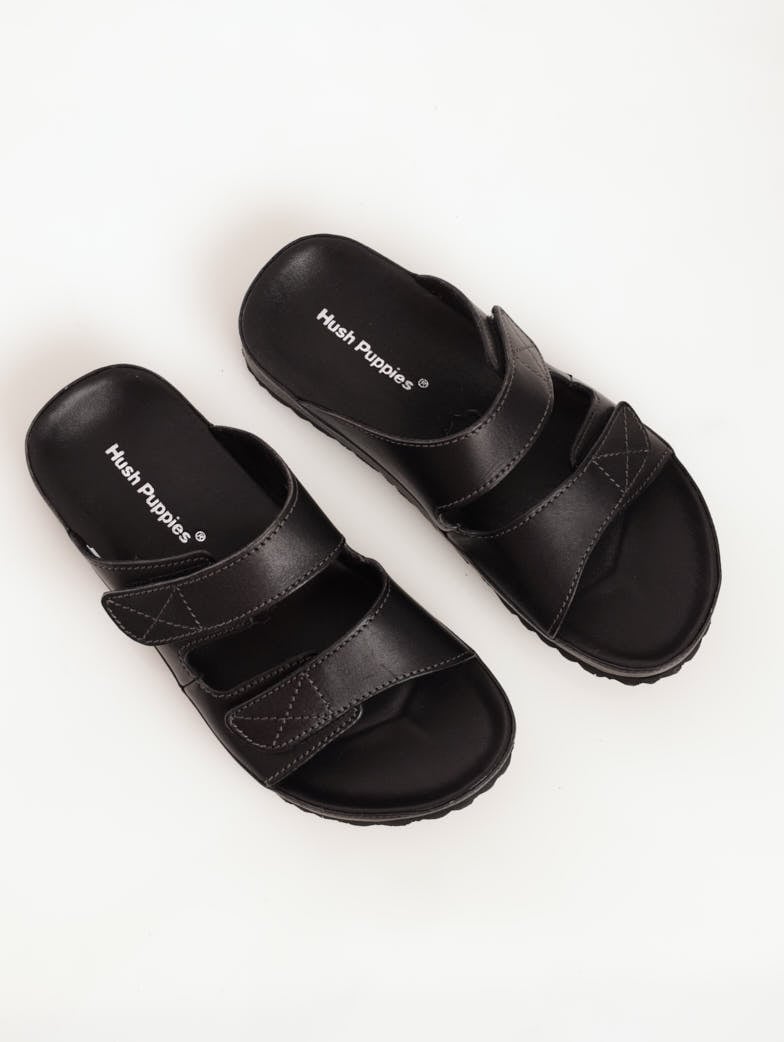 Men's Open-Toe Velcro Sandal - Black