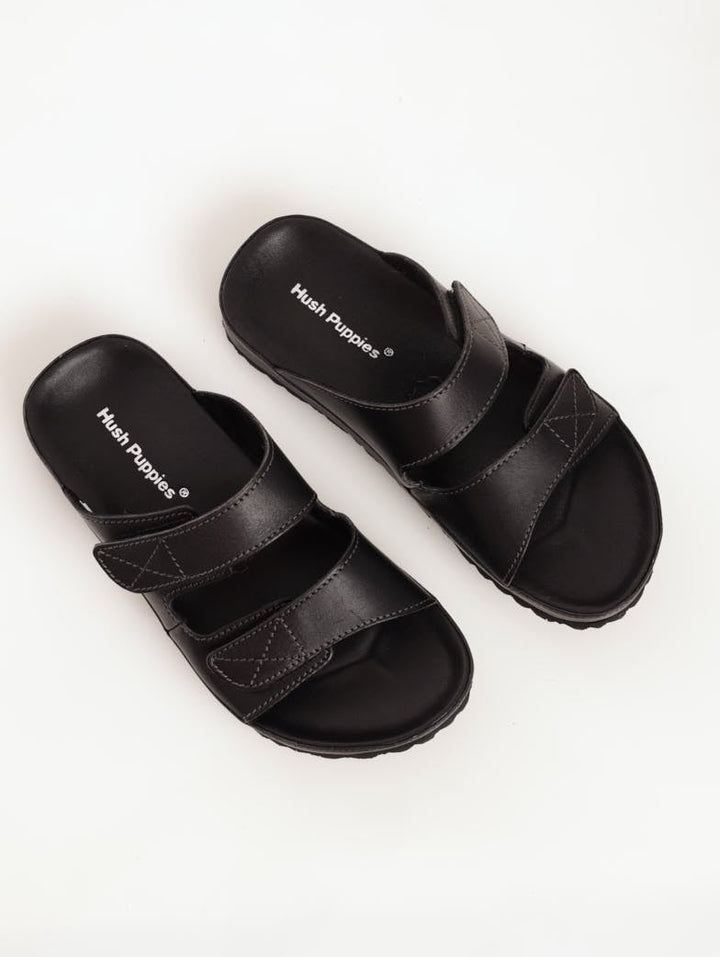 Men's Open-Toe Velcro Sandal - Black