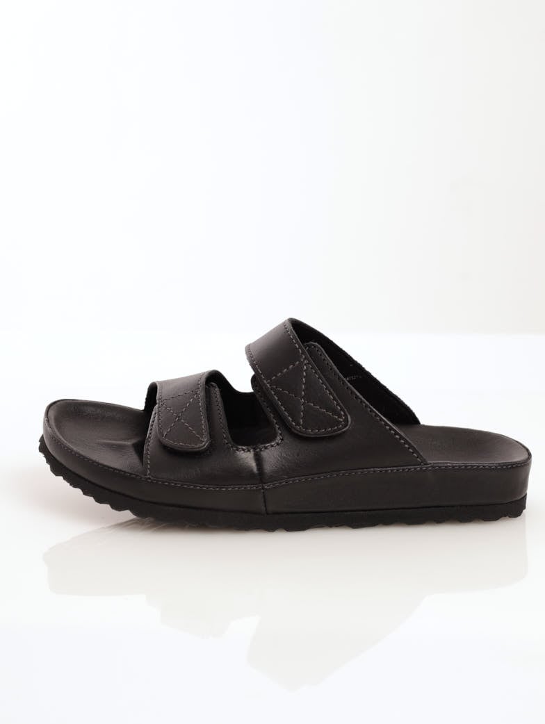 Men's Open-Toe Velcro Sandal - Black