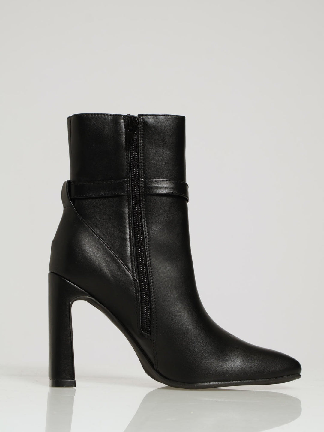 Cable Sock & Lock Trim Chelsea Boots - Black