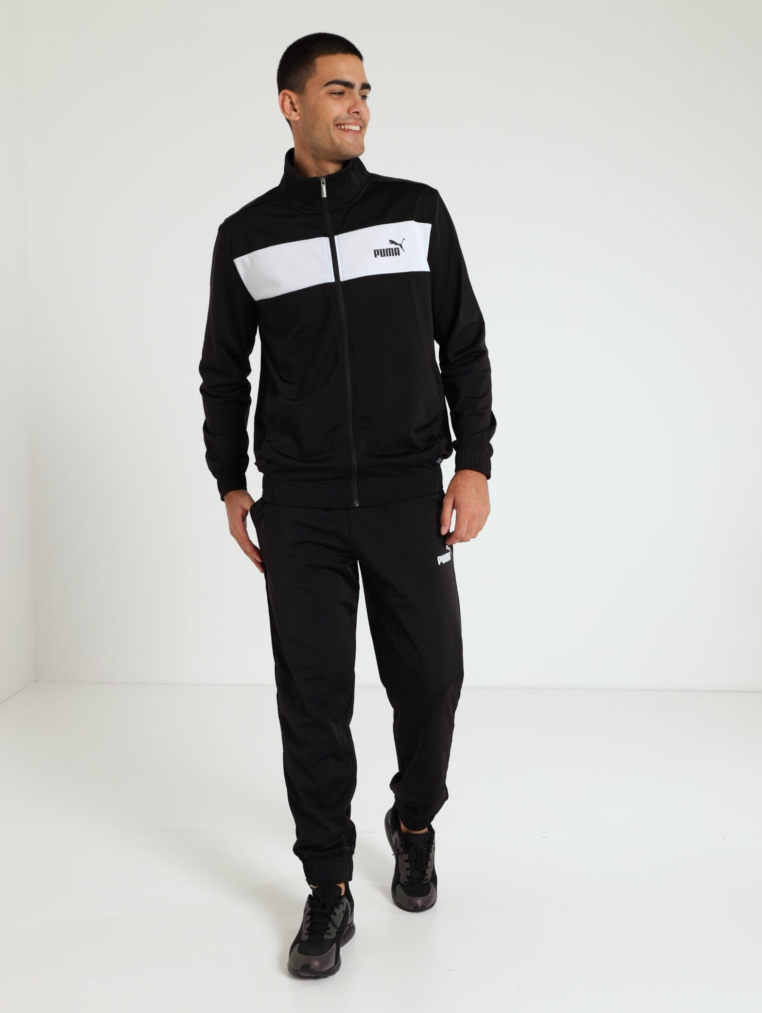 Poly Tracksuit Set - Black/White – Edgars